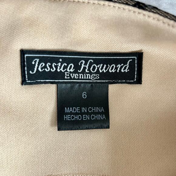 Jessica Howard Formal art deco scalloped sequins black size 6 - Picture 11 of 11